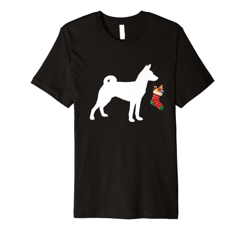 Basenji Christmas Stocking Stuffer Dog Premium T-Shirt