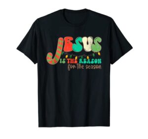 christian jesus the reason christmas stocking stuffer xmas t-shirt
