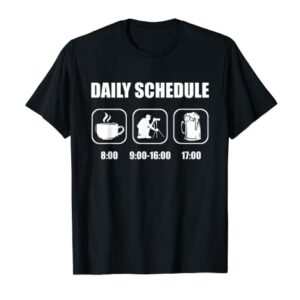 Photography Camera - Daily Schedule Cameraman Photographer T-Shirt