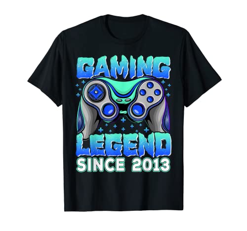 Gaming Legend Since 2013 Gamers Birthday Boy Video Game T-Shirt