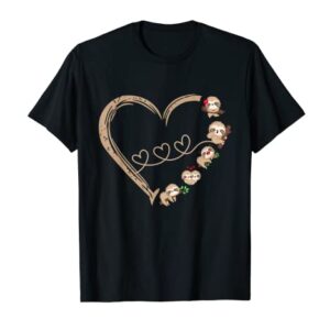 Sloth Valentine's Day for Girls Women Kids Who Loves Sloths T-Shirt