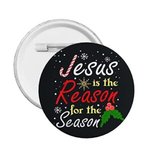 christian jesus is the reason for the season pins funny christmas stocking stuffer gifts button pins buttons badges pins