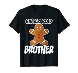 gingerbread brother christmas stocking stuffer t-shirt