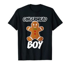 gingerbread boy christmas stocking stuffer t-shirt