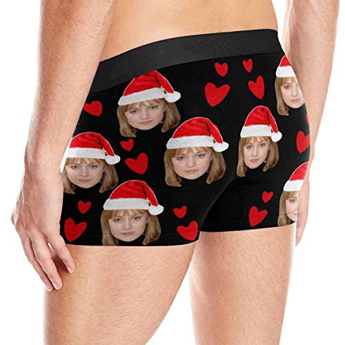 Custom Girlfriend Face Boxer Briefs Personalized I Licked it so it is Mine Christmas Underwear for Men