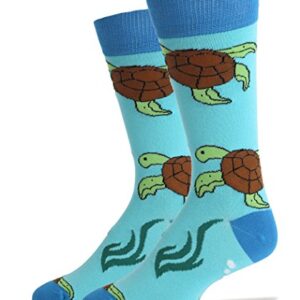 Oooh Yeah Men's Crew Funny Novelty Socks Turtle