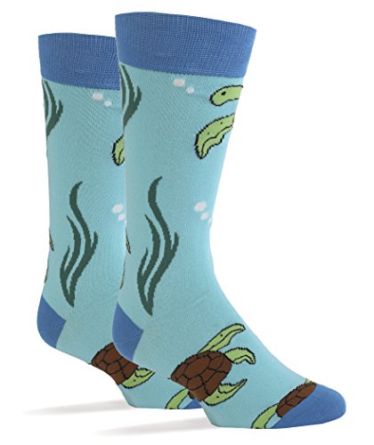 Oooh Yeah Men's Crew Funny Novelty Socks Turtle