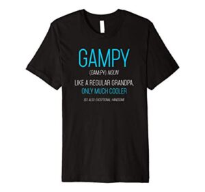 mens gampy gift: like a regular grandpa definition cooler premium t-shirt