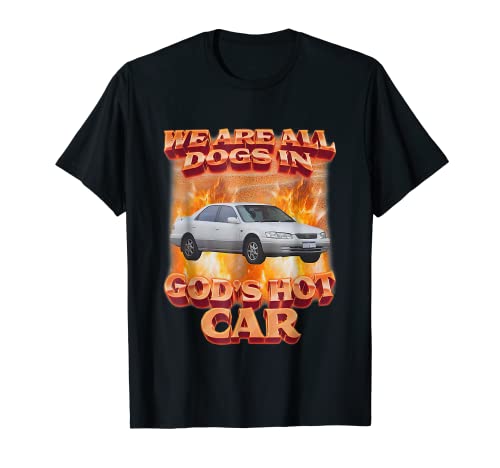 We Are All Dogs In God's Hot Car Funny T-Shirt