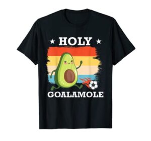 holy goalamole | retro soccer kids avocado t-shirt