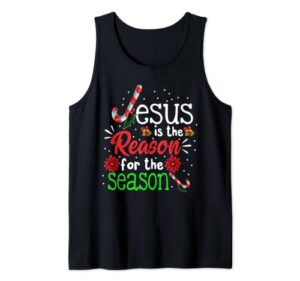 christian jesus the reason christmas stocking stuffer tank top