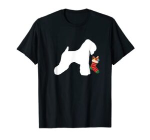 wheaten terrier christmas stocking stuffer dog t-shirt