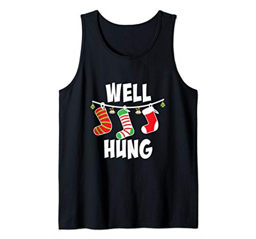 Christmas Stocking Adult Humor Funny Tank Top