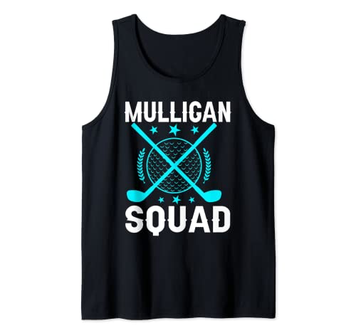 Mulligan Squad Golf Team Golfer Golfing Stocking Stuffer Tank Top