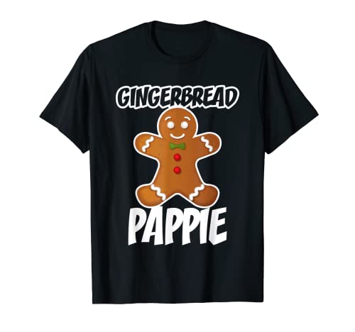 Mens Gingerbread Pappie Christmas Stocking Stuffer T-Shirt