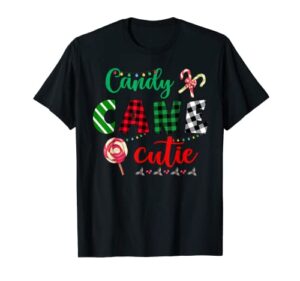 candy cane cutie christmas stocking stuffer gift kids t-shirt