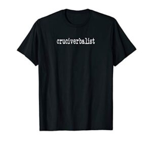 cruciverbalist gift funny crossword puzzle maker or solver t-shirt