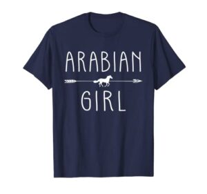 arabian horse girl shirt gifts horses lover riding racing t-shirt