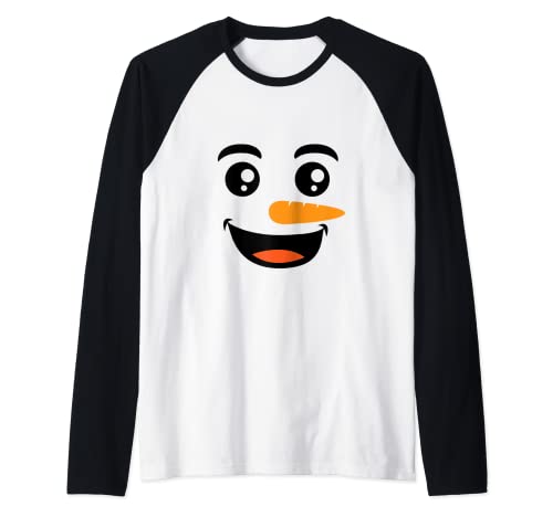 Frosty Snowman Holiday Christmas Party Stocking Stuffer XMAS Raglan Baseball Tee