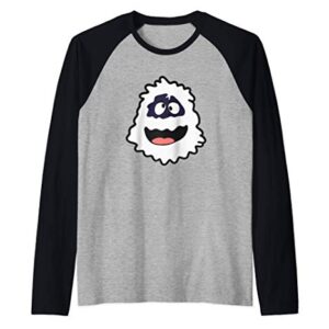 Abominable Snowman Bumble Funny Fun Christmas Graphic Design Raglan Baseball Tee