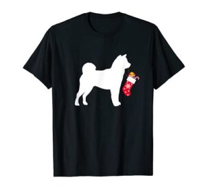 shiba inu christmas stocking stuffer dog t-shirt