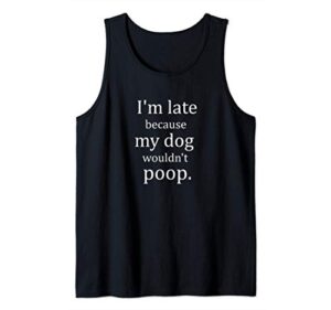 humorous joke cute dog mom dad poop gift stocking stuffer tank top