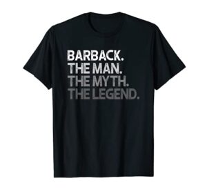 mens barback gift t-shirt