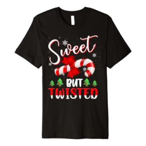 Sweet But Twisted Candy Cane Christmas Tree Stocking Stuffer Premium T-Shirt