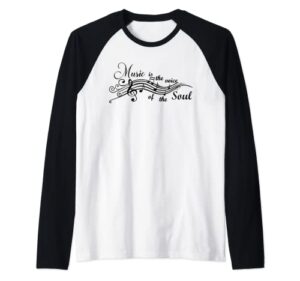 music is the voice xmas gift stocking stuffer holiday party raglan baseball tee
