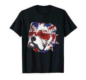 english bulldog union jack – funny bull dog t-shirt