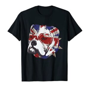 English Bulldog Union Jack - Funny Bull Dog T-Shirt