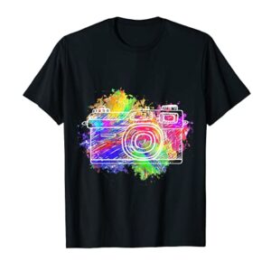 Photographer Splash Camera Photo Lense Photography Lover T-Shirt