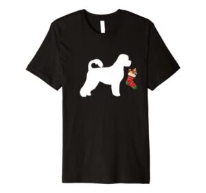 portuguese water dog christmas stocking stuffer dog premium t-shirt