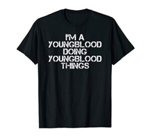 youngblood funny surname family tree birthday reunion gift t-shirt