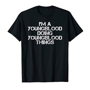 YOUNGBLOOD Funny Surname Family Tree Birthday Reunion Gift T-Shirt