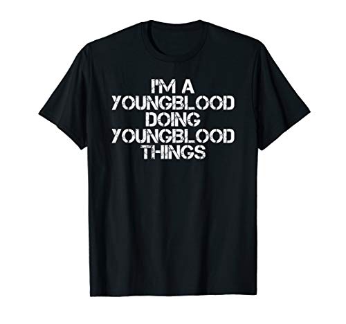 YOUNGBLOOD Funny Surname Family Tree Birthday Reunion Gift T-Shirt