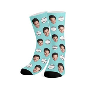 makifou custom socks,personalized socks with faces,turn photo into baseball funny socks for men and women,socks20220216-1,one size
