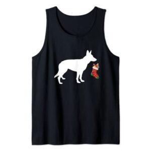 German Shepherd Christmas Stocking Stuffer Dog Tank Top