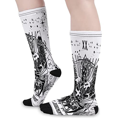 Tarot Card Judgement Socks for Women Socks for Men Crew Socks for Boys Mid Socks for Girls Stocking Stuffers for Teens Casual Athletic Sport Dress Socks