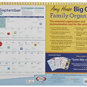 2023 Amy Knapp's Big Grid Family Organizer Wall Calendar: 17-Month Giant Fridge Planning Calendar for Mom with Stickers (Thru December 2023) (Amy Knapp's Plan Your Life Calendars)