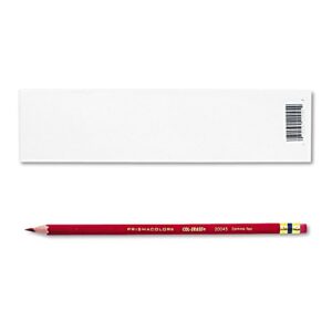 prismacolor 20045 col-erase pencil w/eraser carmine red lead/barrel dozen