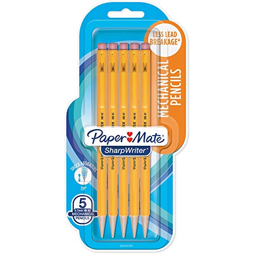 Paper Mate Sharpwriter Mechanical Pencils, 0.7mm 5 ea