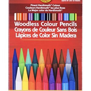 Koh-I-Noor Progresso Woodless Colored 24-Pencil Set, Assorted Colored Pencils (FA8758.24)