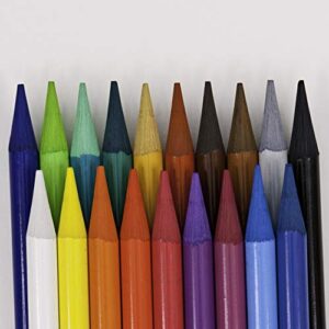 Koh-I-Noor Progresso Woodless Colored 24-Pencil Set, Assorted Colored Pencils (FA8758.24)