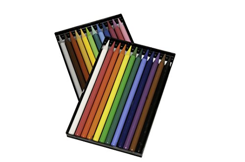 Koh-I-Noor Progresso Woodless Colored 24-Pencil Set, Assorted Colored Pencils (FA8758.24)