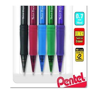 Twist-Erase EXPRESS Mechanical Pencil (0.7mm) Assorted Barrel Colors, 5-Pk