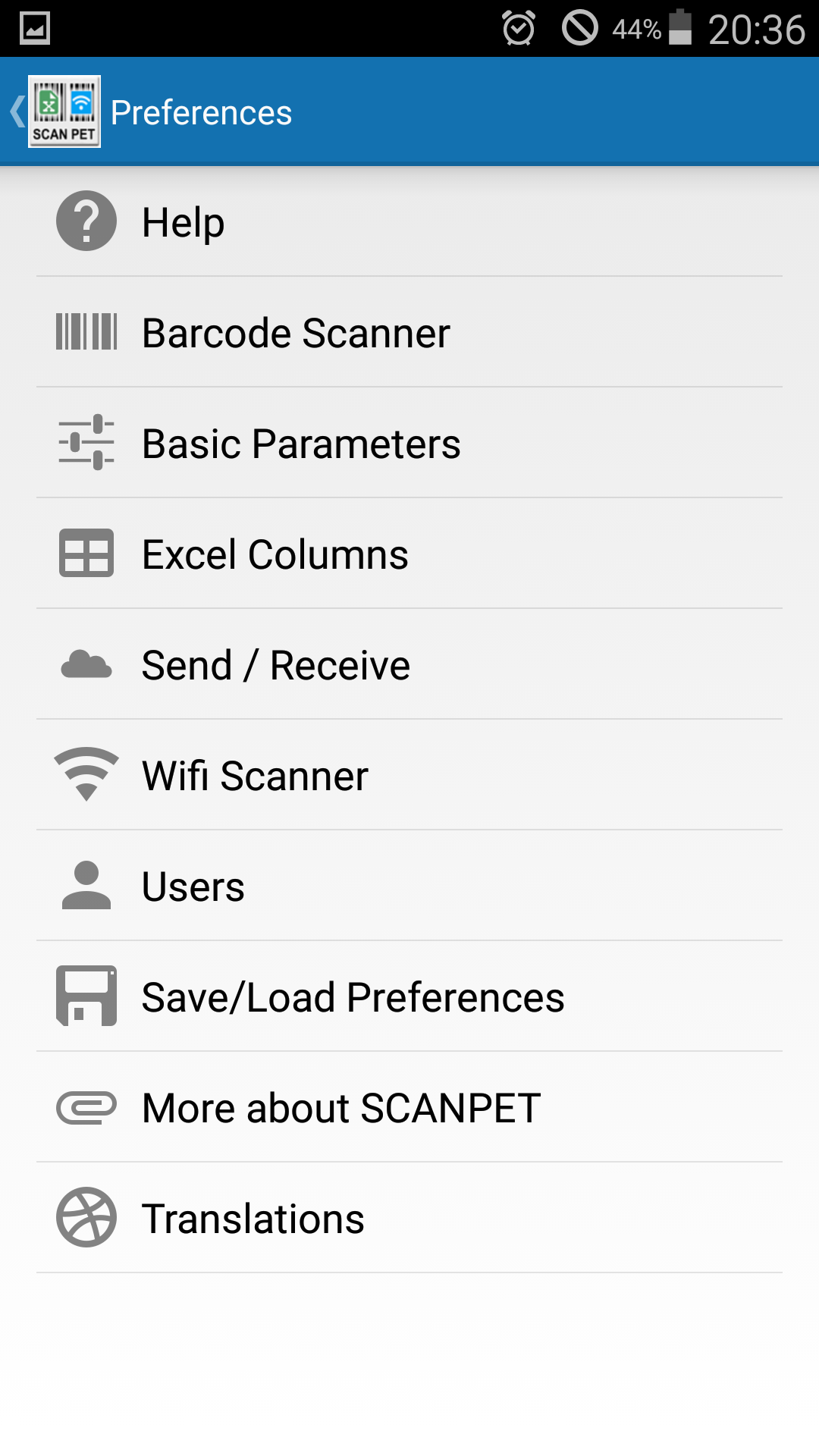 XSCANPET barcode scanner & inventory & Excel & wifi scanner