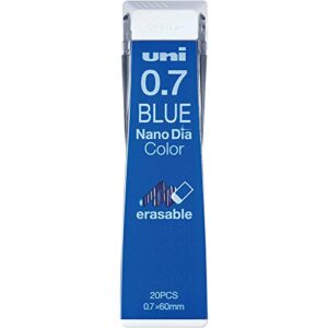 uni mechanical pencil, lead nano dia color, 0.7mm, blue (u07202ndc.33)