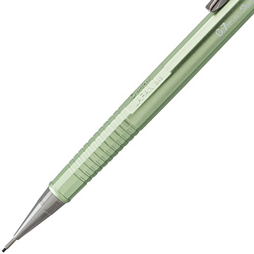 Pentel Sharp Mechanical Pencil (0.7mm) Metallic Barrels, Assorted Colors (MP1/MS/MK1), 3-Pk (P207MBP3M1)