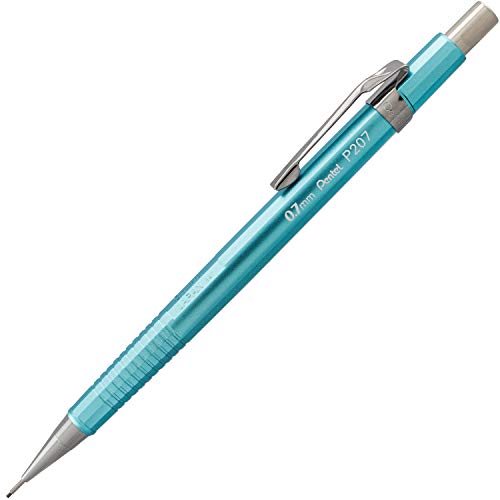 Pentel Sharp Mechanical Pencil (0.7mm) Metallic Barrels, Assorted Colors (MP1/MS/MK1), 3-Pk (P207MBP3M1)